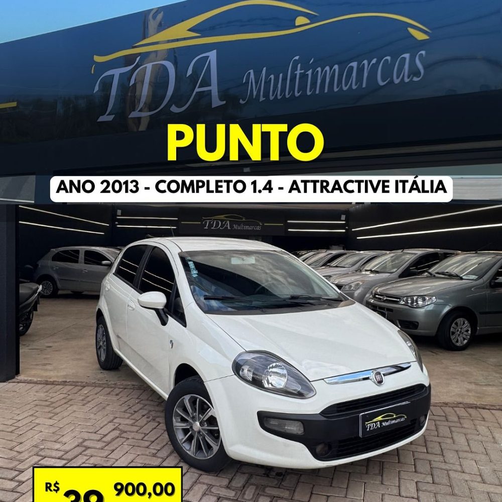 🚗 Fiat Punto Attractive Itália 13-13 — completinho, pneus novos e pronto pra rodar! 🔥💰 R$ 39.