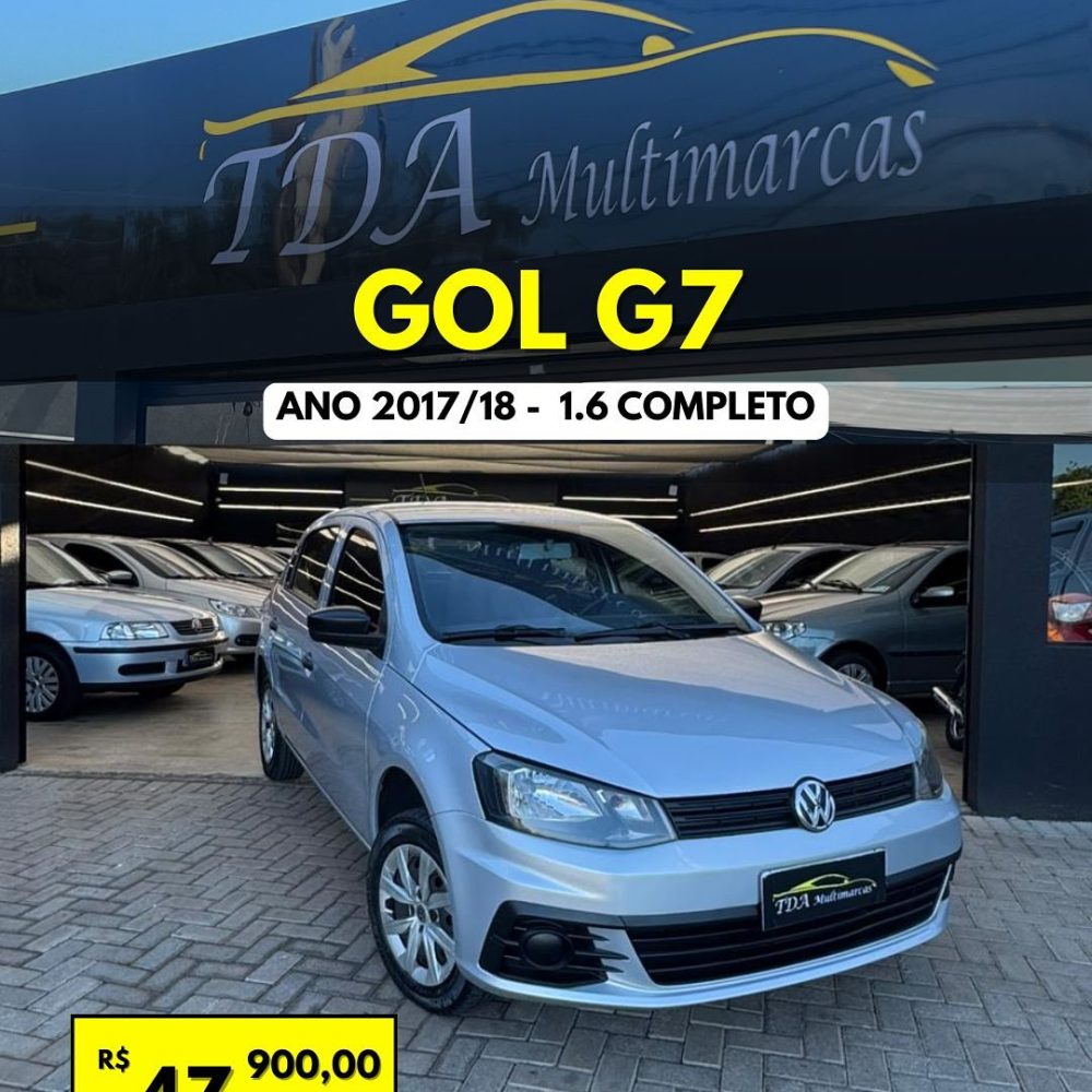 🚗 Gol G7 2017-2018 1.6 completo!Com chave reserva, manual e super bem conservado!💥 Lindo carro