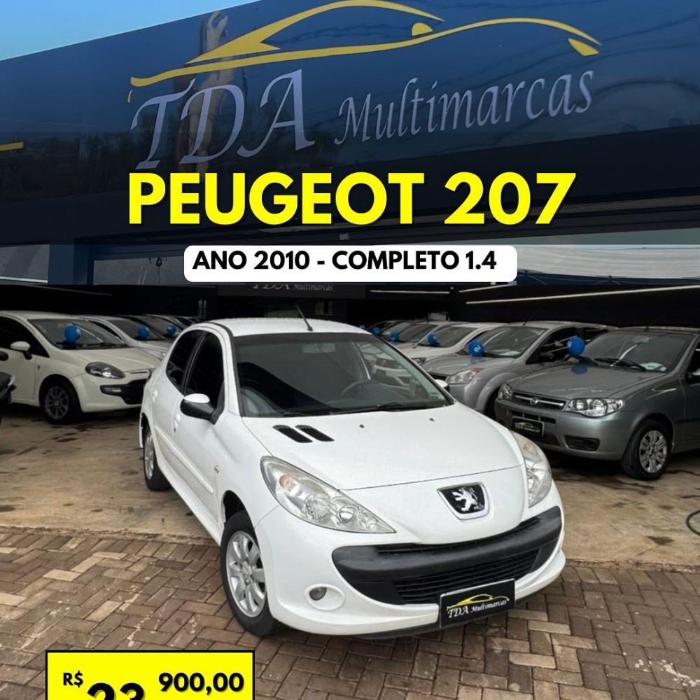 🚗 Peugeot 207 1.4 completo!Carro econômico, confortável e super bem cuidado 🔥Tudo isso por ape
