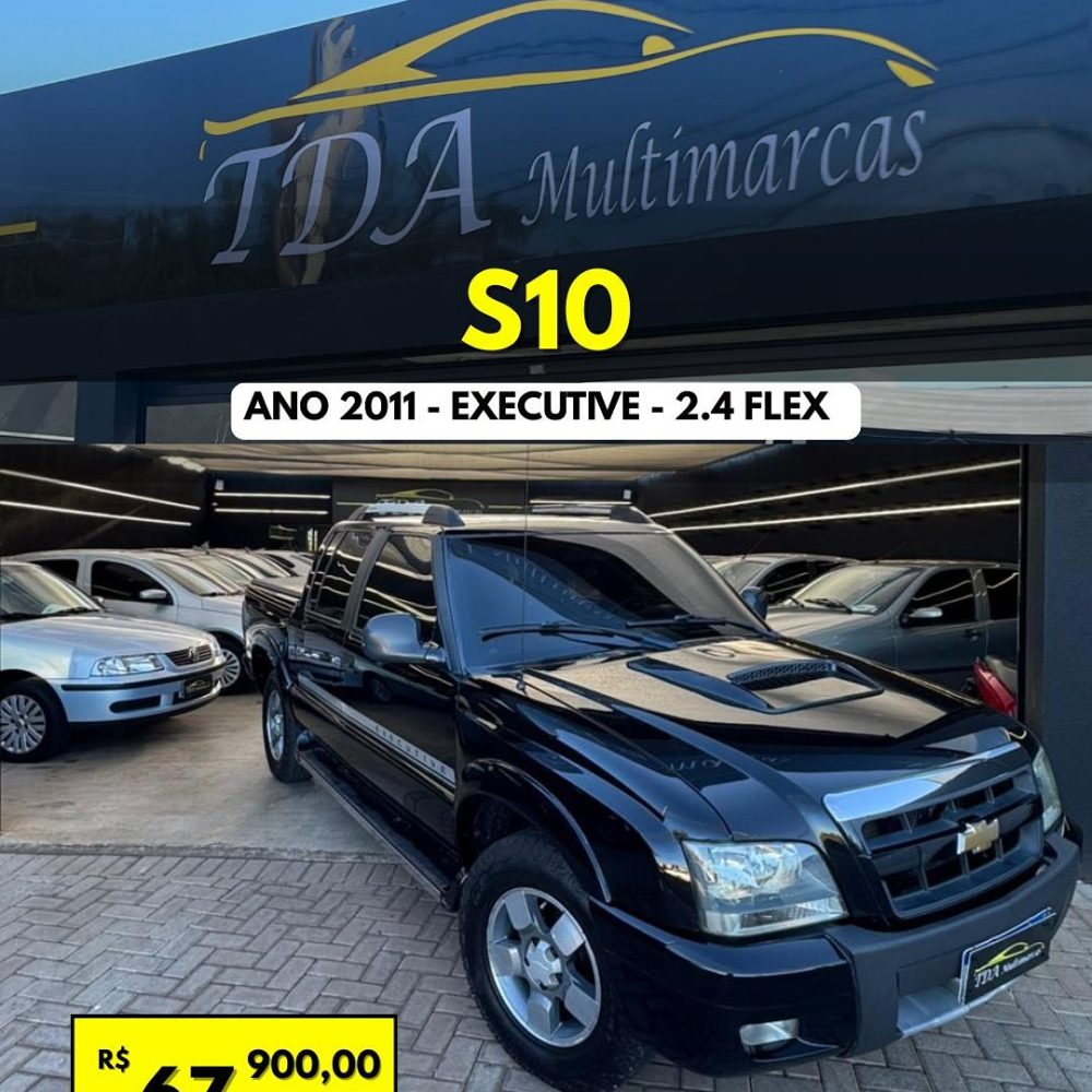 🛻 S10 2.4 Flex Executiva 2011Banco de couro, super conservada e pronta pra qualquer rolê 💪💰 A